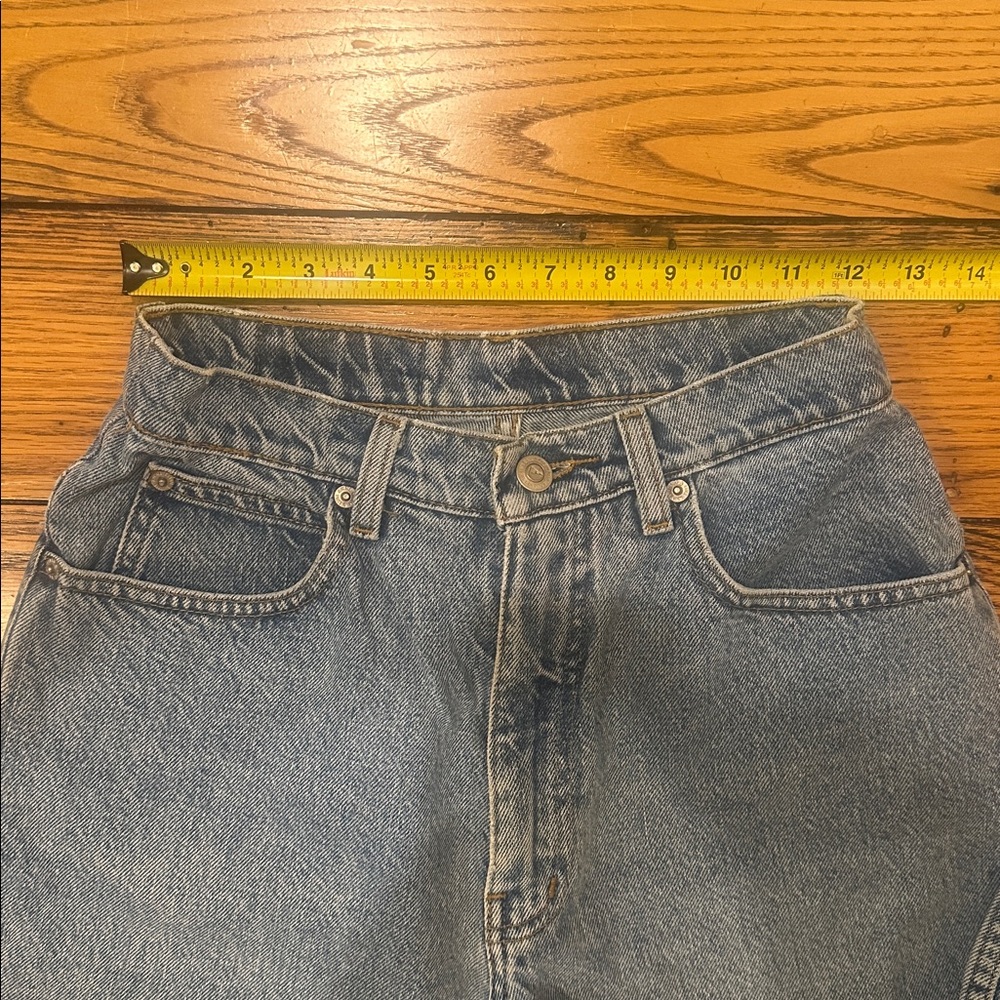 ANNE KLEIN A LINE WOMEN'S HIGH RISE 5-POCKET BLUE JEANS -VINTAGE & RARE👖SIZE 10 - Picture 7 of 9
